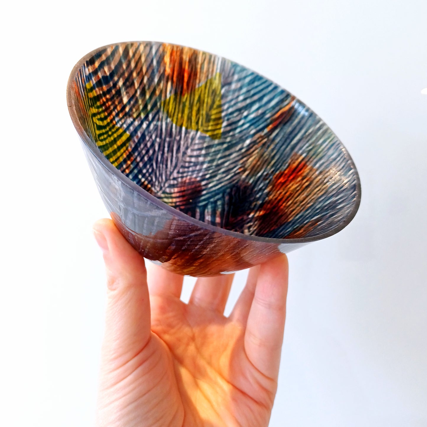'Beltane - Firedance' - Handcrafted Kiln Formed Glass Bowl