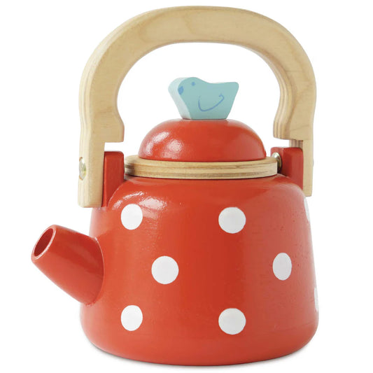 Red Vintage Honeybake Wooden Kettle