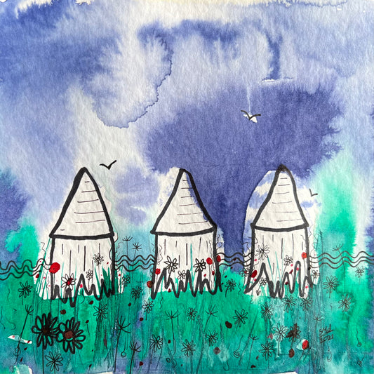 Beach Hut Meadow - Gigglewick Gallery