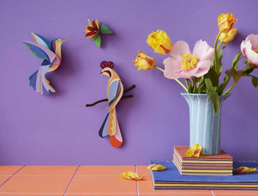 Paradise Bird - Hummingbird & Flower