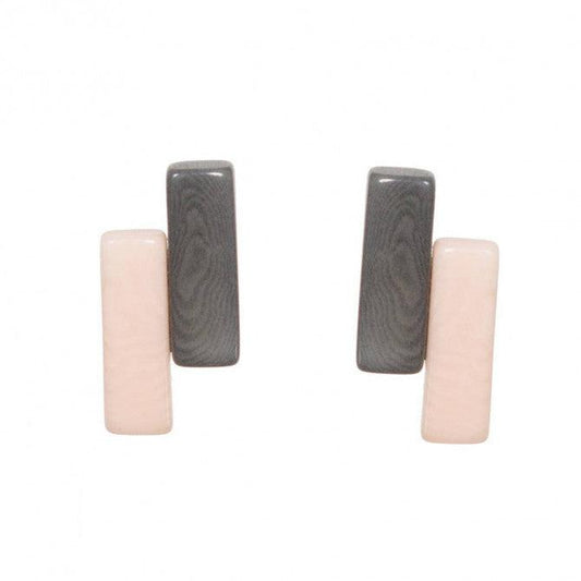 Nodova Clac Cream Caramel Earrings - Gigglewick Gallery