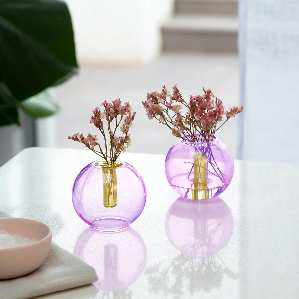 Block Design - Mini Bubble Glass Vase