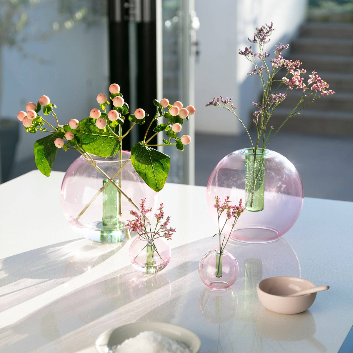 Block Design - Mini Bubble Glass Vase