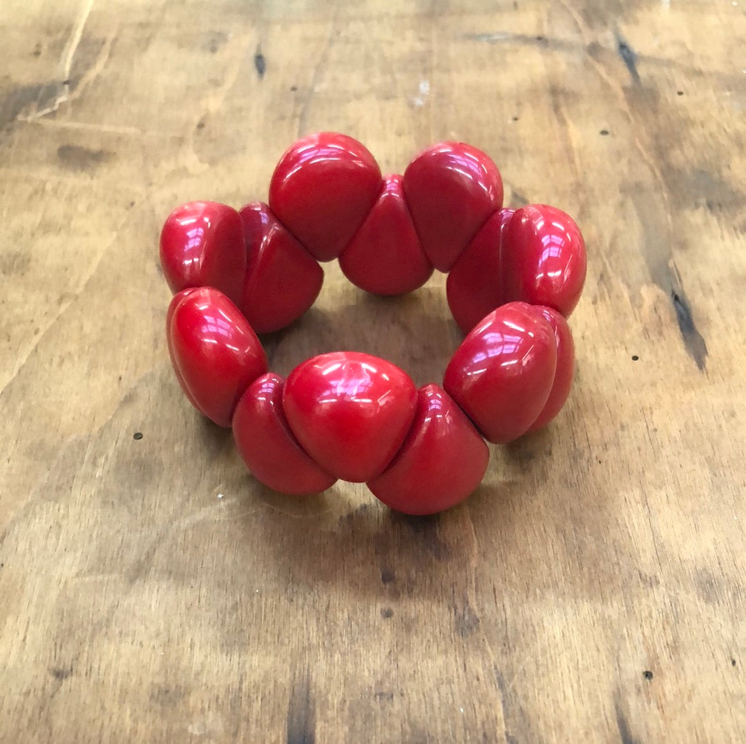 Tagua Bracelet PEGRIMA Red