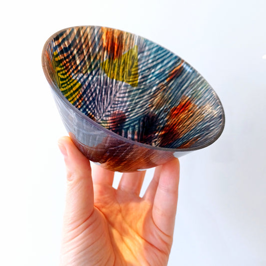 'Beltane - Firedance' - Handcrafted Kiln Formed Glass Bowl