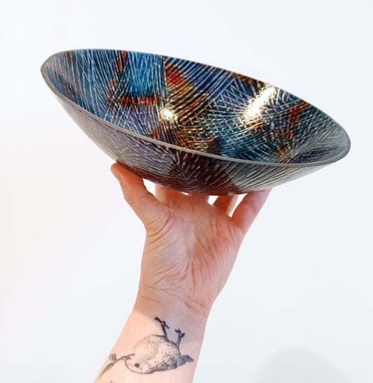 'Beltane - Between the Veil' - Handcrafted Kiln Formed Glass Bowl (Copy)