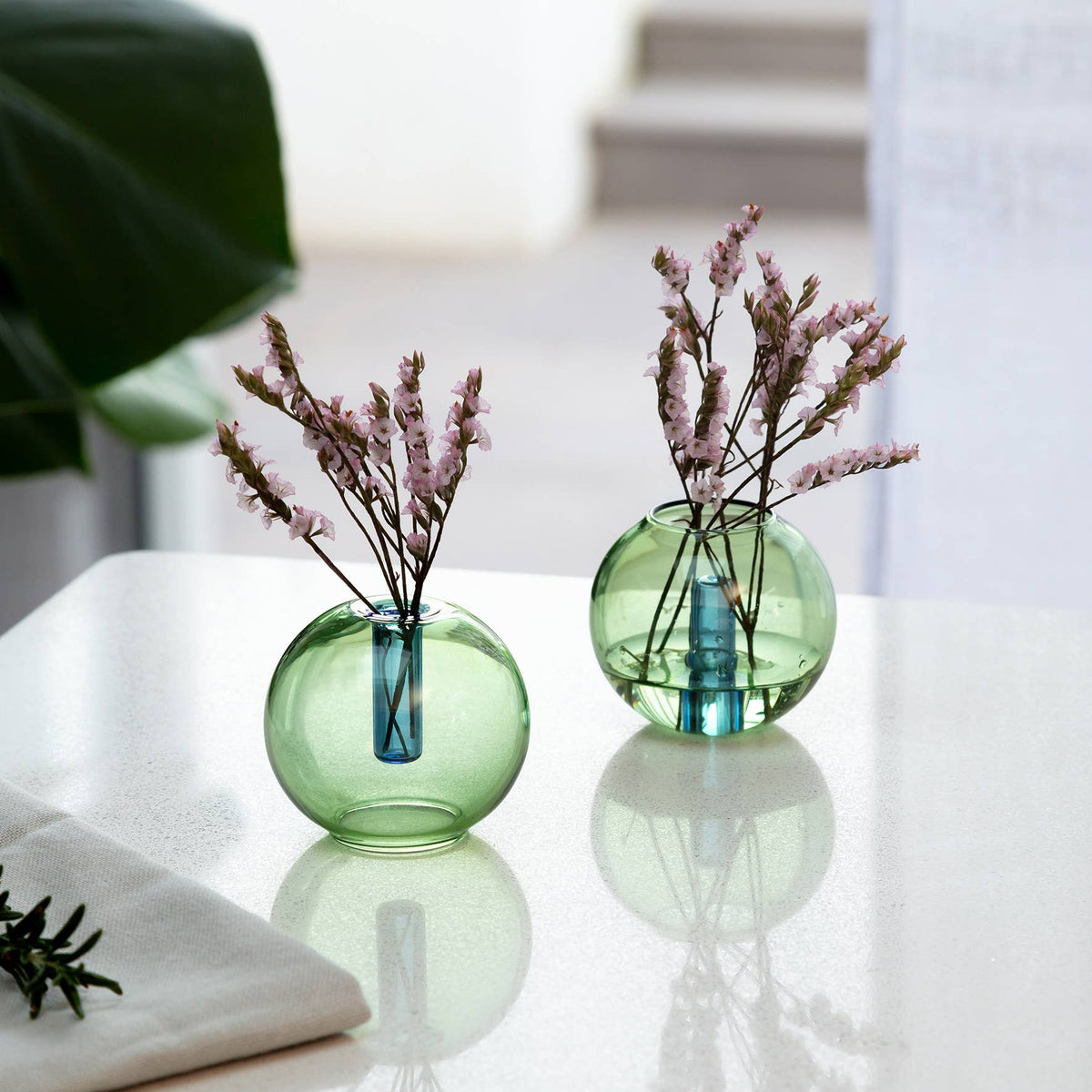 Block Design - Mini Bubble Glass Vase