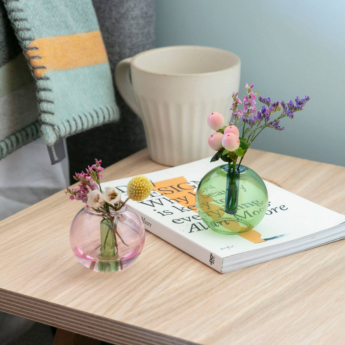 Block Design - Mini Bubble Glass Vase