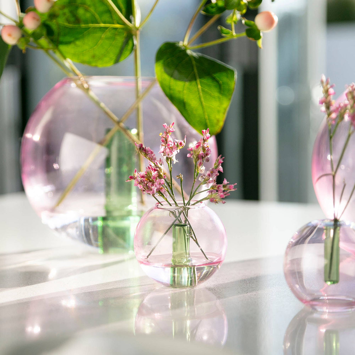 Block Design - Mini Bubble Glass Vase