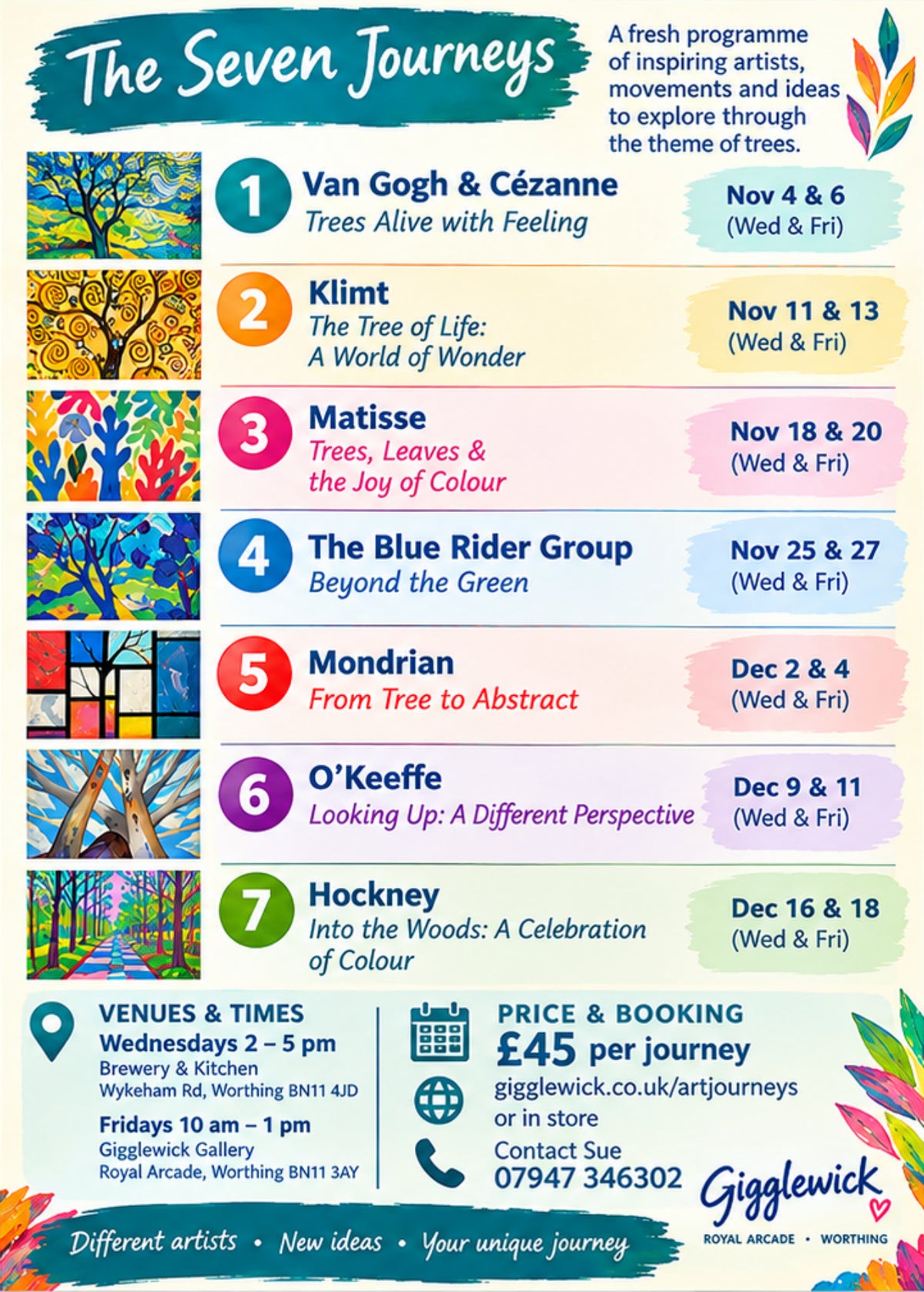 The Seven Journeys programme, November–December 2026