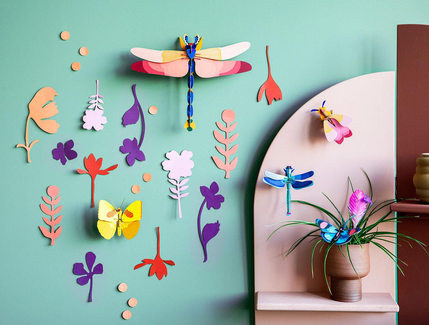 Garden Curiosities (Flowers Butterflies Dragonflies) - Gigglewick Gallery