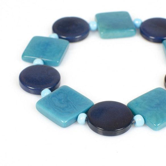 Nodova Bracelet VIRGINIA Cyan Blue - Gigglewick Gallery